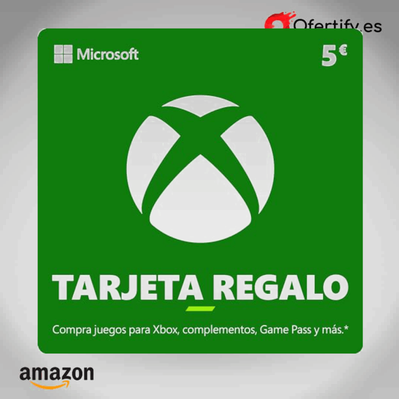 Tarjeta regalo digital Xbox de 5 EUR para juegos. | 2025